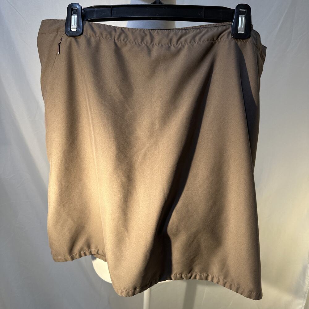Patagonia Duway Skort Women’s 14 Brown Lightweight Hiking Tennis Pickleball Zips